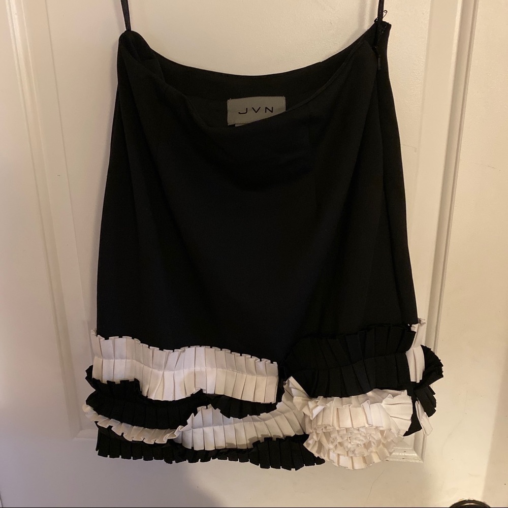 Jovani Skirt Black and White